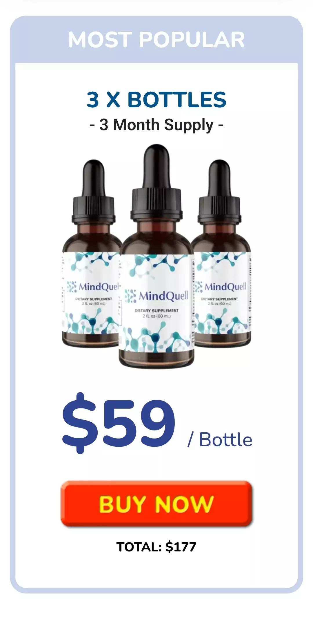 MindQuell™ 3 bottles pricing